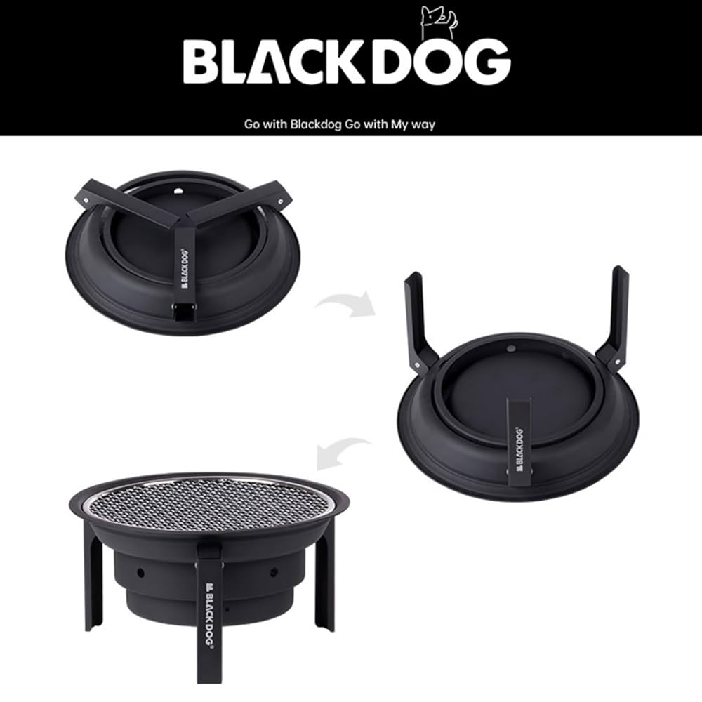 Amazon | Blackdog バーベキュー コンロ キャンプ用グリル 直径